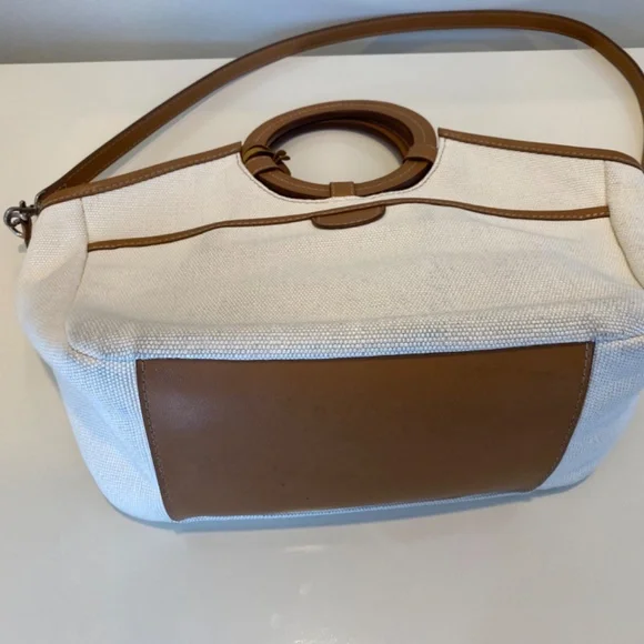 Fossil Coated Canvas and Leather Tote - Picture 15 of 16